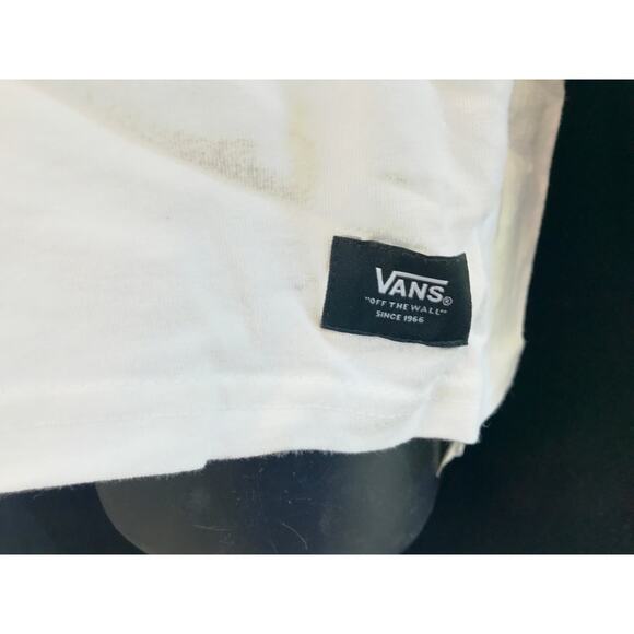 Men's white cotton long sleeve T Shirt VANS NASA Astronaut da Vinci size S New - Picture 5 of 7